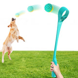 Pet Training Tool Ball Tossing Club Fluorescent Thrower Outdoor With Tennis Training For Medium Cats Dogs Pet Interactive Toys