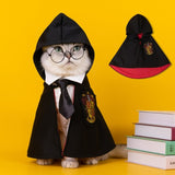 Pet Cosplay Cloak College Pet Clothes Small Magic Cloak Spring and Autumn Clothes Dog Pet Shawl Cat Cosplay
