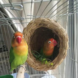 1PC Parrot Nest Straw Bird Nest Natural Handmade Warm Pigeon House  Bedroom Courtyard Bird Cages Supplies Bird Cage Accessories