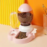 7 STY Pet Cat Bowl for Dog Food Automatic Feeder Bowls 2 L Dogs Feeding Drinking Fountain 600ml Waterer Kitten Slow Feeder Puppy