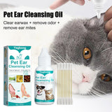 Dog Ear Cleaner Pets Otic Cleanser Drops Mild Cleansing Oil For Dogs & Cats Ear Cleansing Earwax Removal And Deodorization