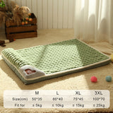 MADDEN Winter Warm Dog Mat Luxury Pad for Small Medium Dogs Plaid Bed for Cats Dogs Fluff Sleeping Removable Washable Pet Beds