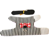 Small Pet Rabbit Hamster Bowtie Striped Star Harness Vest Leash Traction Rope For baby ferrets pet rats Bowknot Chest Strap