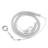 Alloy Leg Ring Flexible Bird Chain Belt Anti Bite Plastic Wire Rope Parrot Bird Outdoor Flight Training Rope Macaw Starling
