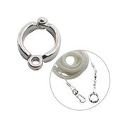 Alloy Leg Ring Flexible Bird Chain Belt Anti Bite Plastic Wire Rope Parrot Bird Outdoor Flight Training Rope Macaw Starling