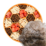 Silicone Slow Feeder Dog Bowls Silicone Slow Feeder Dog Bowl With Hexagonal Honeycomb Dog Food Bowls Dog Plates For