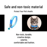 Colorful Cute Bell Collar Adjustable Buckle Cat Collar Pet Supplies Footprint Personalized Kitten Collar Small Dog Accessories