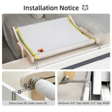 Mewoofun Cat Window Perch Winter Season Mat Easy Washable Quality Fabric 40 Lbs Hot Selling Hammock Hanging Bed for Pet