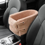 Portable Pet Dog Car Seat Central Control Nonslip Dog Carriers Safe Car Armrest Box Booster Kennel Bed For Small Dog Cat Travel