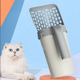 Cat Litter Shovel with Waste Bags Self Cleaning Cats Litter Scooper Portable Cat Litter Box Cleaning Tool Pet Cat Supplies
