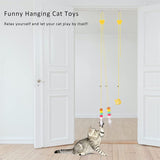 10 Kinds Cat Hanging Door Toys with Bell Retractable Catnip Toys Adjustable Length Funny Self-hey Pet Supplies Cat Accessories
