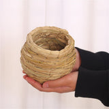 Outdoor Straw Woven Birdhouse Parrot Bird Cage Pet Nest Straw Woven Pet Nest Bird Supplies Bird Cages