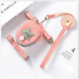 Adjustable Chest Strap For Dogs Cat Snack Bag Collar Portable Pet Outdoor Walking Harness With Leashes Pet Accessories