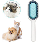 Pet Grooming Brush Cleaning Pet Comb Dog Accessories Pet Brush Remove Loose Pet Hair 2 In 1 Gentle Massage Design Durable Relax