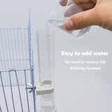 Plastic Parrot Drinker Water Bottle Dispenser Feeder Hanging Pet Dog Guinea Pig Squirrel Rabbit Drinking Head Pipe Fountain