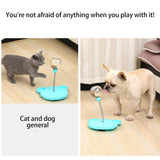Cat Leaking Food Balls Self Playing Tumbler Toy Funny Swing Feeder Stick Kitten Puzzle Interactive Game Exercise Pet Products