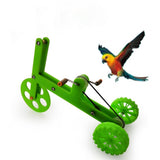 1PC Funny Parrot Toy Bird Interactive Toy Creative Colorful Funny Parrot Bike Toy Bird Training Supplies Parrot Training Props