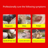 External use of special spray for dog skin diseases for the treatment of pet dog dermatitis, itching, fungi and mites