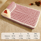 MADDEN Winter Warm Dog Mat Luxury Pad for Small Medium Dogs Plaid Bed for Cats Dogs Fluff Sleeping Removable Washable Pet Beds