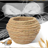 Outdoor Straw Woven Birdhouse Parrot Bird Cage Pet Nest Straw Woven Pet Nest Bird Supplies Bird Cages