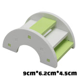 pet Hamster Toys Wooden Rainbow Bridge Seesaw Swing Toys Small Animal Activity Climb Toy DIY Hamster Cage Accessories