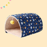 Warm Deep Cat Litter Winter Comfort Bed For Cats Fully Enclosed Cat House Sleeping Cat's House Cats Tunnel Bed Pet Accessories