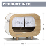 MewooFun Cat House Bed Cat Condo TV for Indoor Sturdy Luxury Large Wooden Fashion Cat Shelter Furniture with Scratching Pad