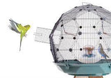 Geo Bird Cage Night Cover - Midnight Blue