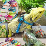 Dragon Lizard Leash Harness Turtle Leash Tortoise Harness Strap for Bearded Dragon Lizard Reptile Turtle Lizard Pet Chest Collar