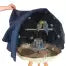 Geo Bird Cage Night Cover - Midnight Blue