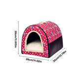 Cat Cave Bed Winter Warm Pet House