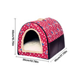 Cat Cave Bed Winter Warm Pet House