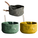 Pet Folding Portable Container Feeder Dish
