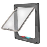 Pet  Cat Door 4 Way Flap Plastic Gate