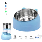 Cat Tilted Feeder Bowls