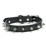 Dog Collar with Spikes, Rivet Dog Collar, Genuine Leather Spiked Studded Studded Puppy Pet Collars