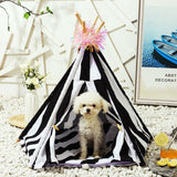 Pet Nest Teepee With Cushion Dog House